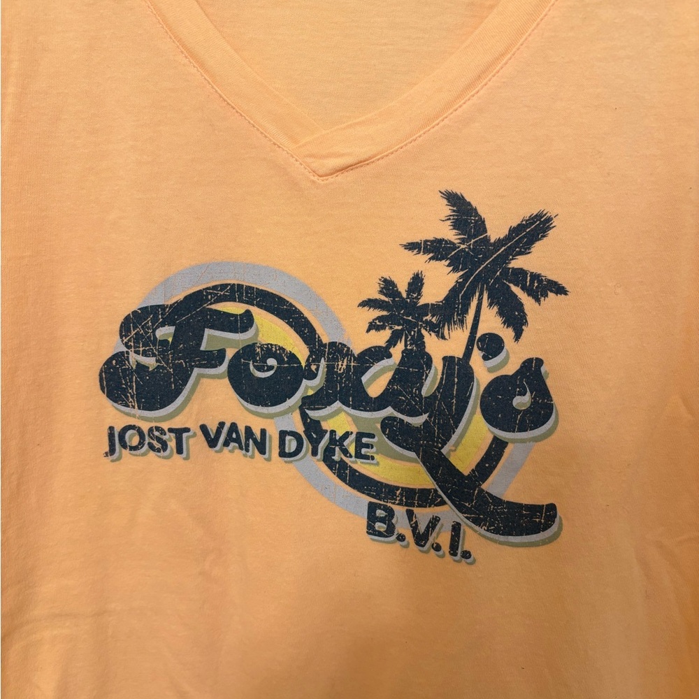 Foxys Van Dyke BVI vneck tshirt small